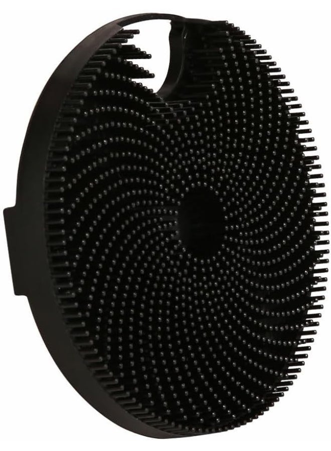 استريكو فرشاة الجسم المصنوعة من السيليكون، فرشاة تقشير سوداء مع شعيرات ناعمة ومرنة، لتنظيف الجسم بالكامل وتعزيز الدورة الدموية - Image 1